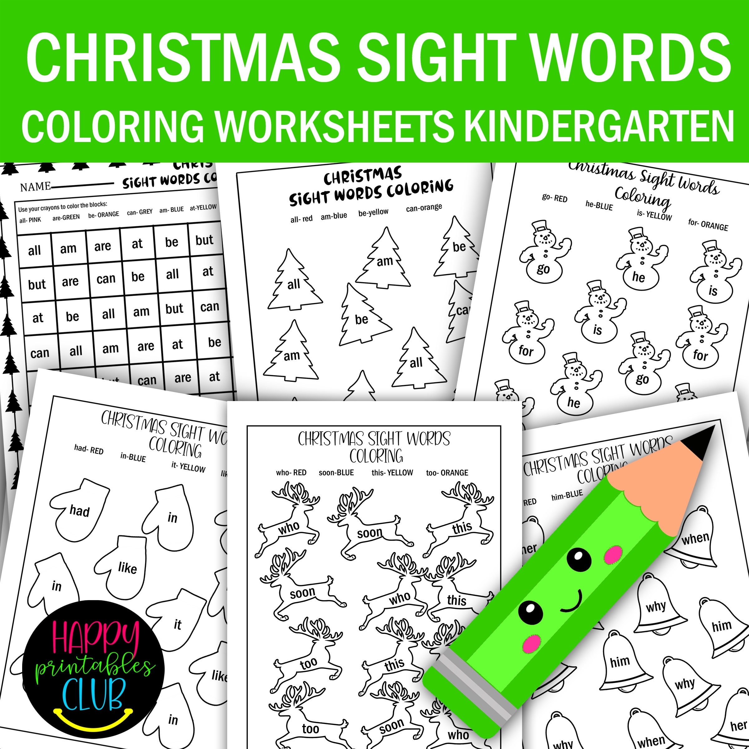 Christmas Sight Words Coloring Worksheets Kindergarten Sight Words Coloring Christmas Sight Words Coloring Worksheets Kindergarten Sight Words Coloring