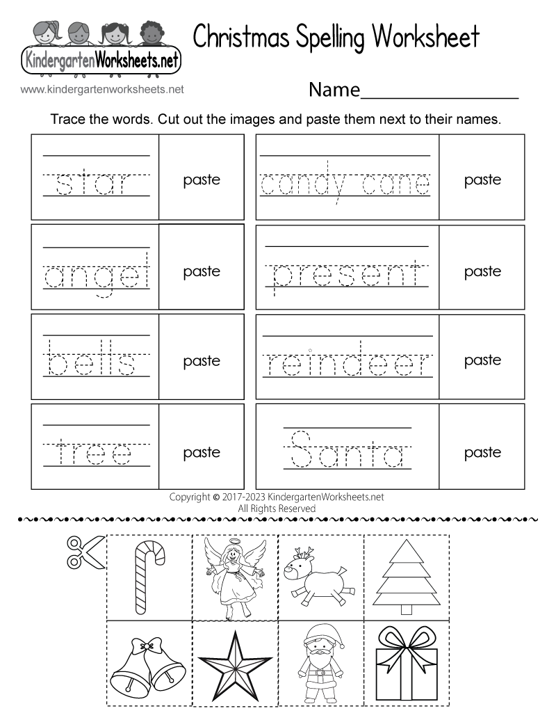 Christmas Spelling Worksheet Free Printable Digital U0026 PDF