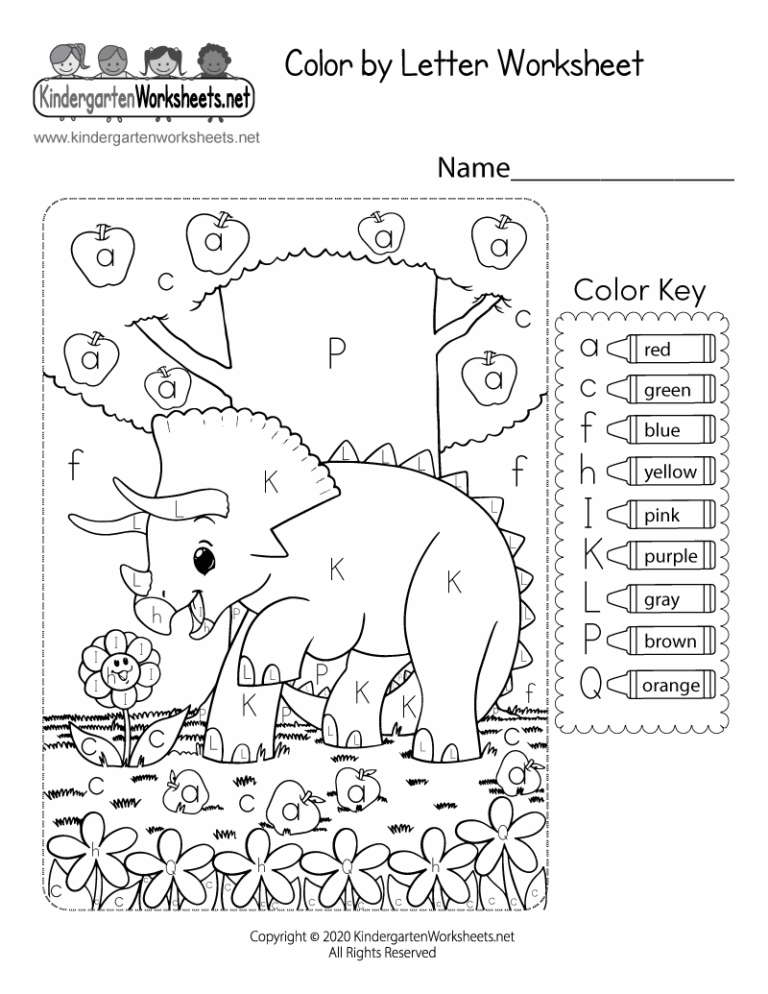 Color By Letter Worksheet Free Printable Digital U0026 PDF