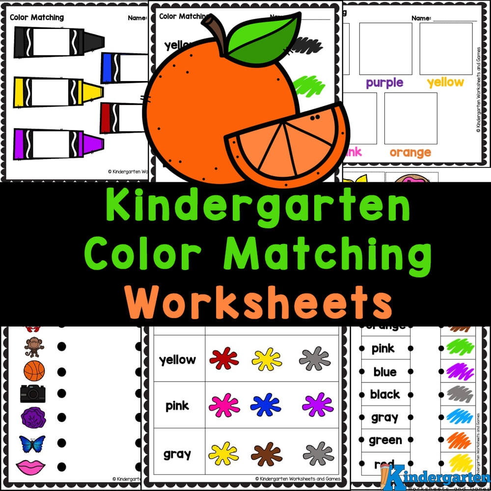 Free Matching Worksheets For Kindergarten