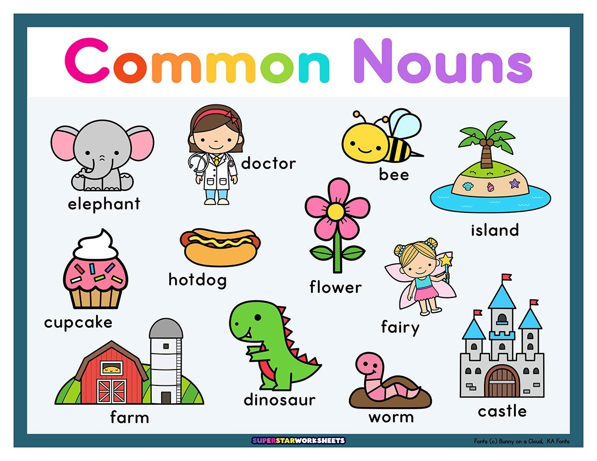 Common Noun Worksheets Superstar Worksheets Common Noun Worksheets Superstar Worksheets