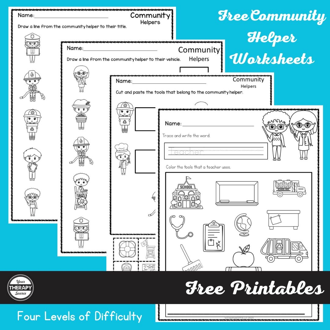 Community Helpers List With Free Printables Your Therapy Source Community Helpers List With Free Printables Your Therapy Source