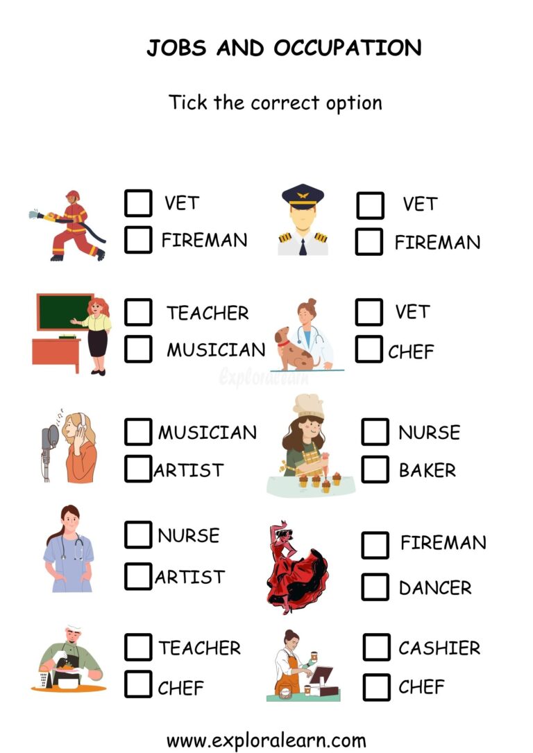 Community Helpers Printables Worksheets For Preschool And 