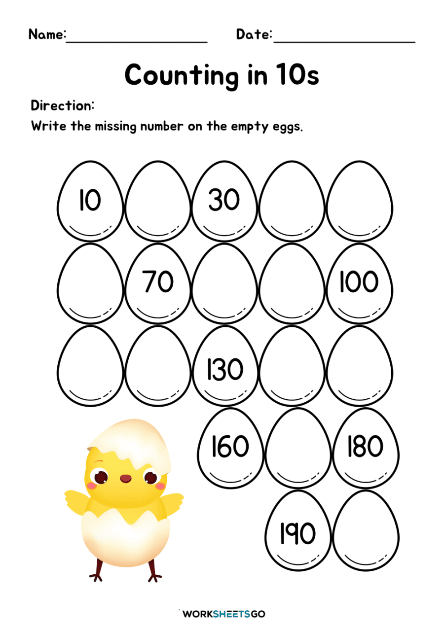 Counting In 10s Worksheets WorksheetsGO Counting In 10s Worksheets WorksheetsGO