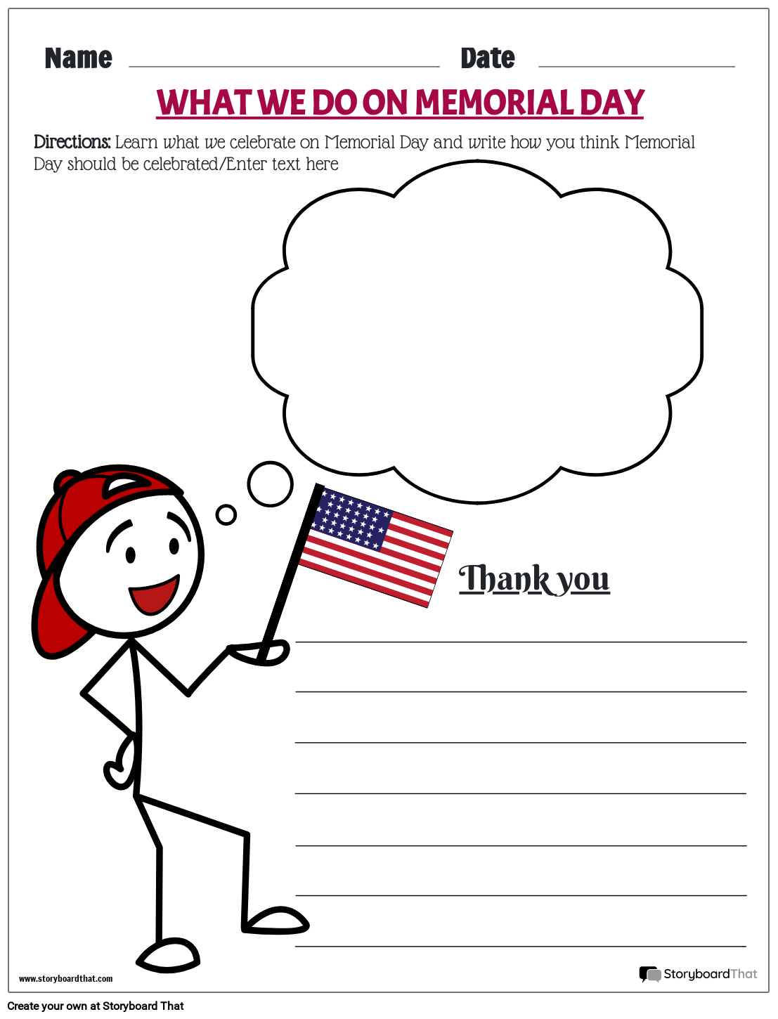 Customizable And Free Memorial Day Templates Customizable And Free Memorial Day Templates