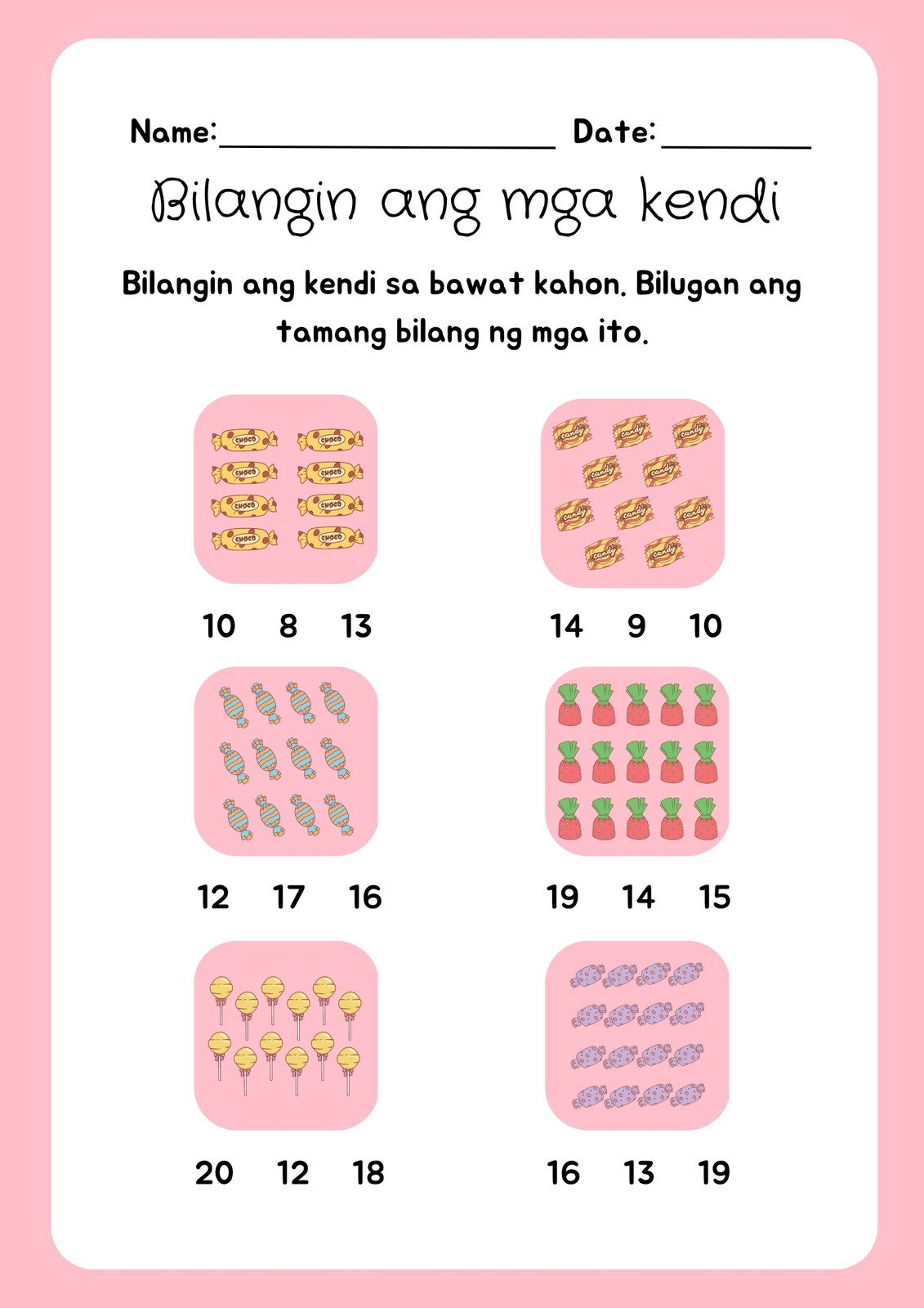 Math Expressions Kindergarten Worksheets