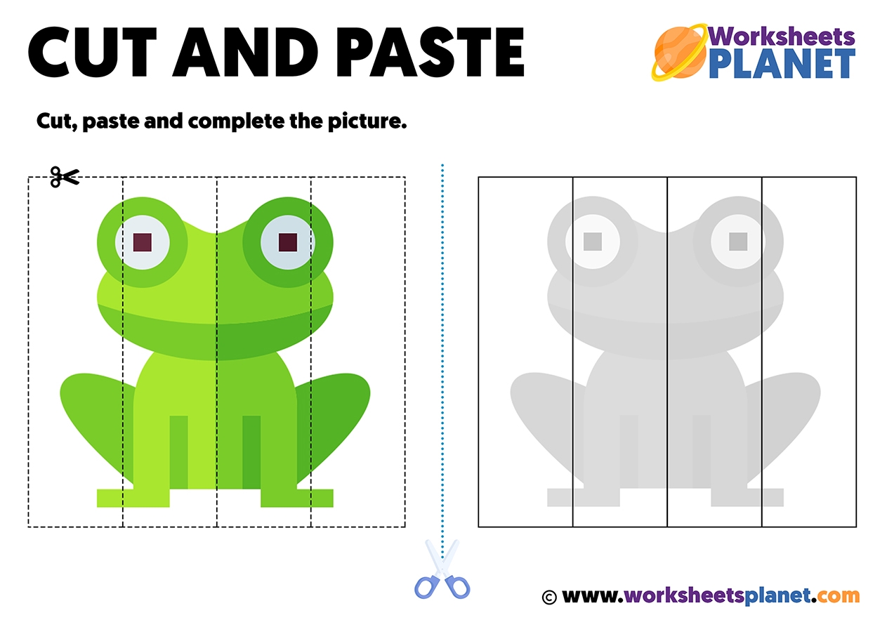 Kindergarten Printable Cut And Paste Worksheets