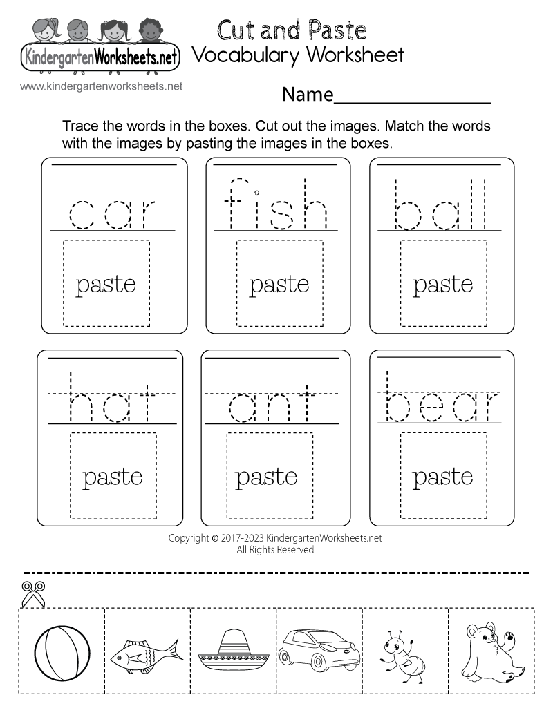 Cut and Paste Vocabulary Worksheet Free Printable Digital U0026 PDF Cut and Paste Vocabulary Worksheet Free Printable Digital U0026 PDF