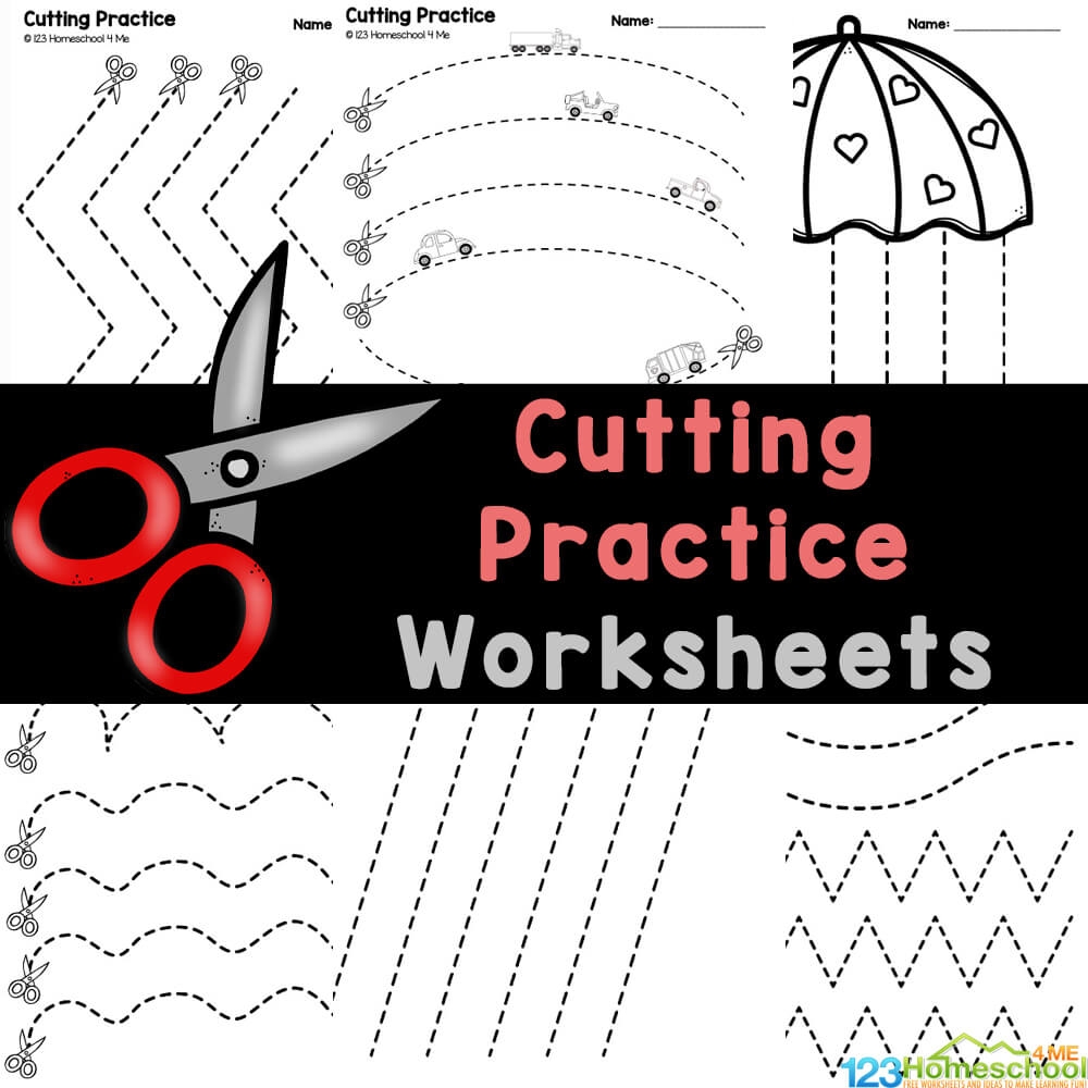 Free Printable Kindergarten Cut Out Worksheets