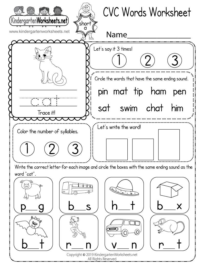 Kindergarten 3 Letter Words Worksheets Pdf Kindergarten 3 Letter Words Worksheets Pdf