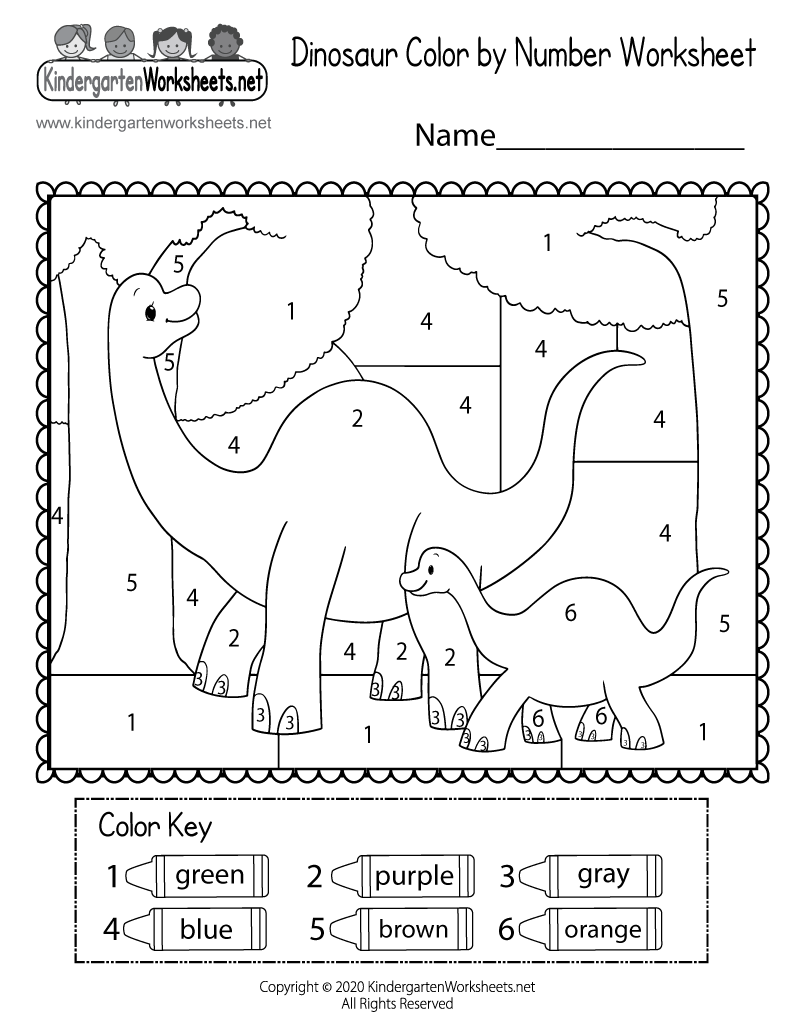 Dinosaur Color By Number Worksheet Free Printable Digital U0026 PDF Dinosaur Color By Number Worksheet Free Printable Digital U0026 PDF