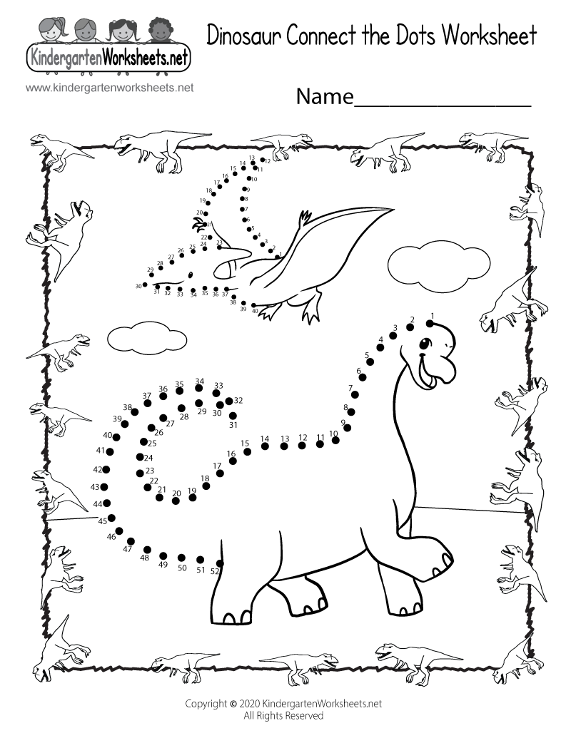 Printable Kindergarten Dot To Dot Worksheets Printable Kindergarten Dot To Dot Worksheets