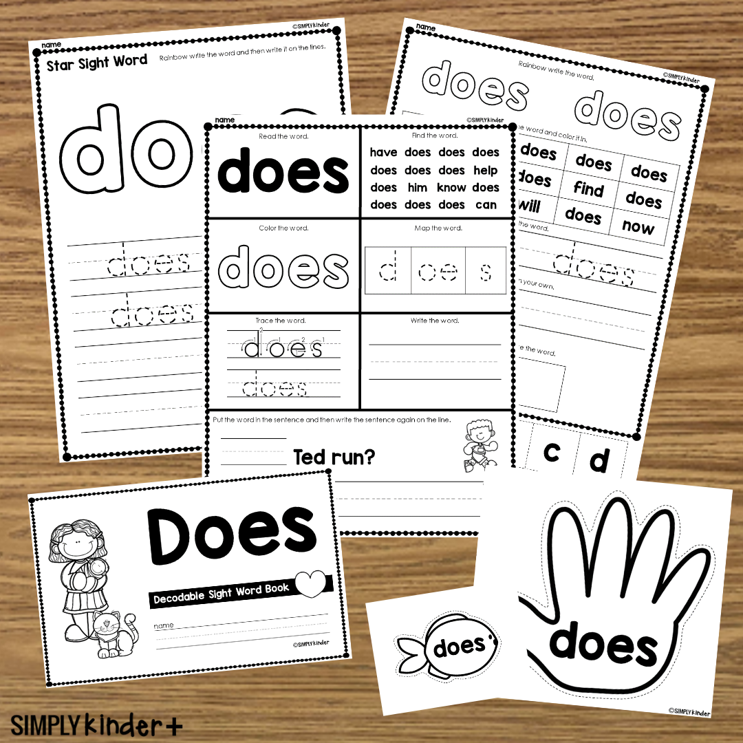 Sight Word Do Worksheet Kindergarten