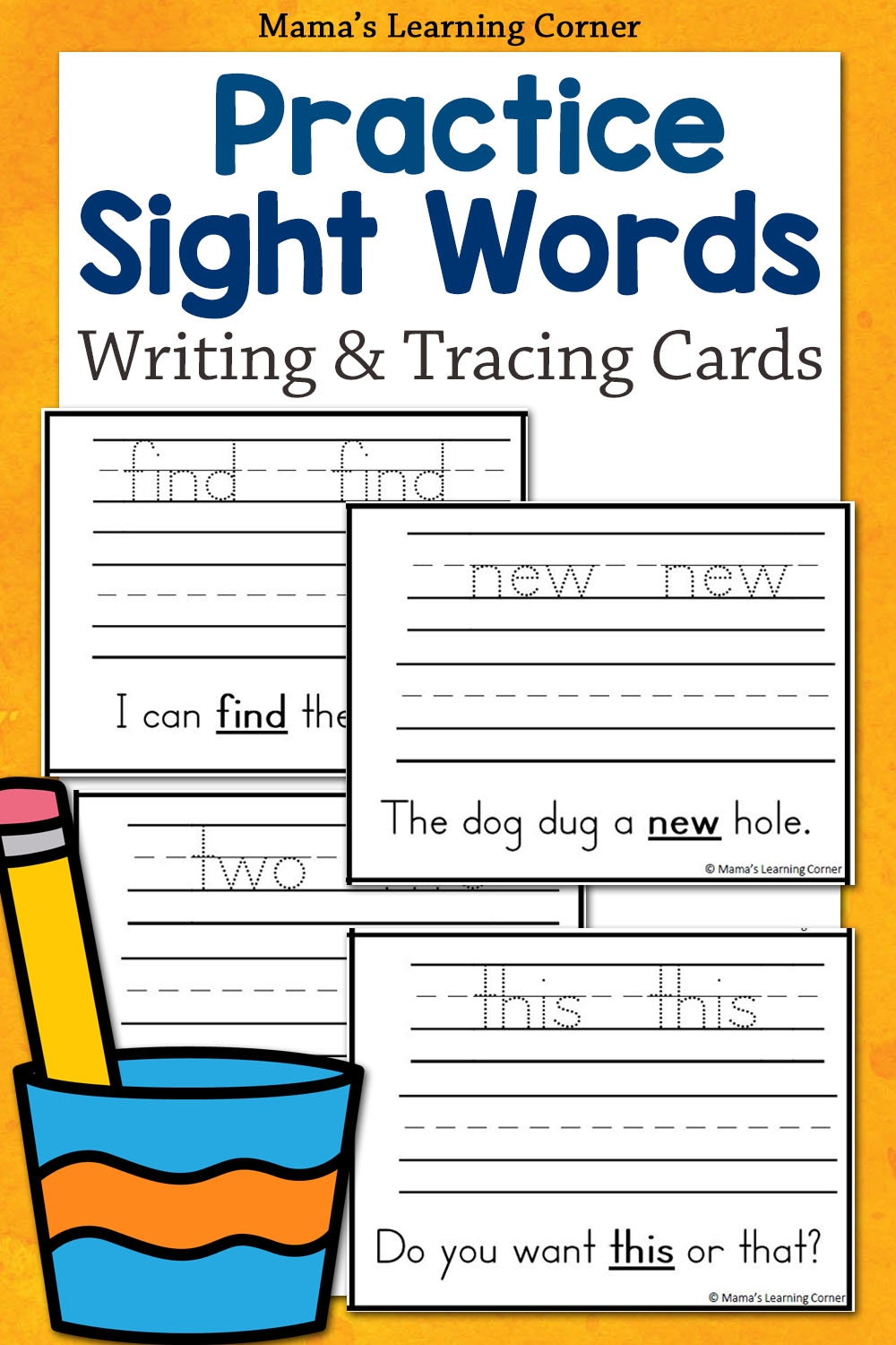 Dolch Sight Words Worksheets For Kindergarten