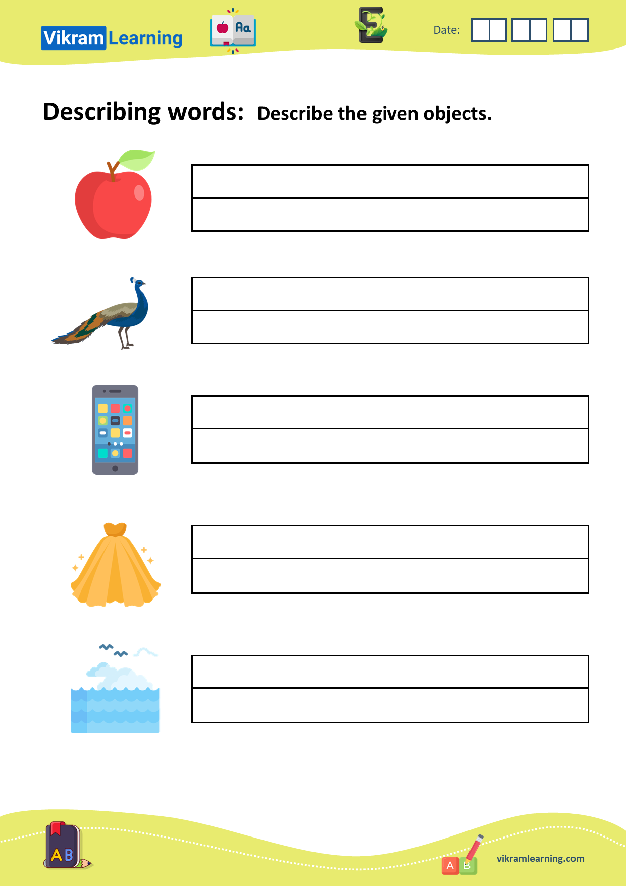 Download Describing Words Worksheets For Free Vikramlearning