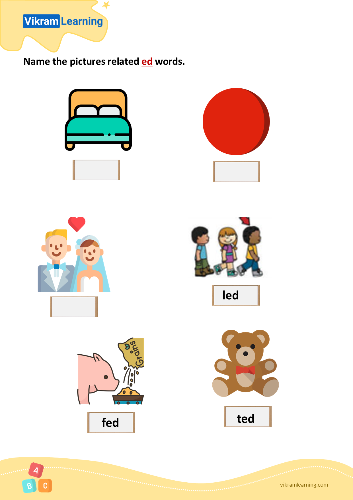 Download Name The Pictures Related Ed Words Worksheets Vikramlearning