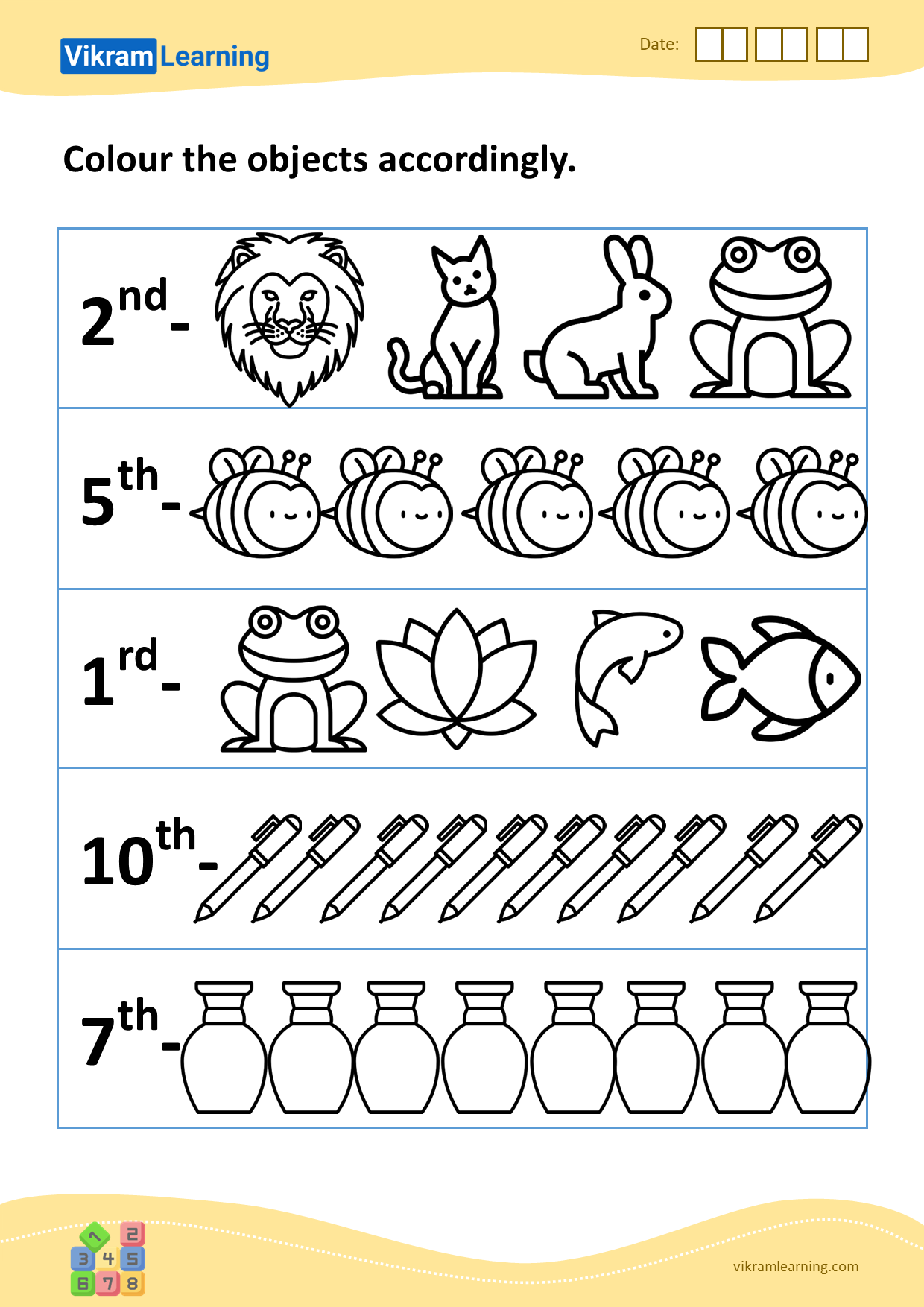 Download Ordinal Numbers Up To 10 Worksheets For Free 