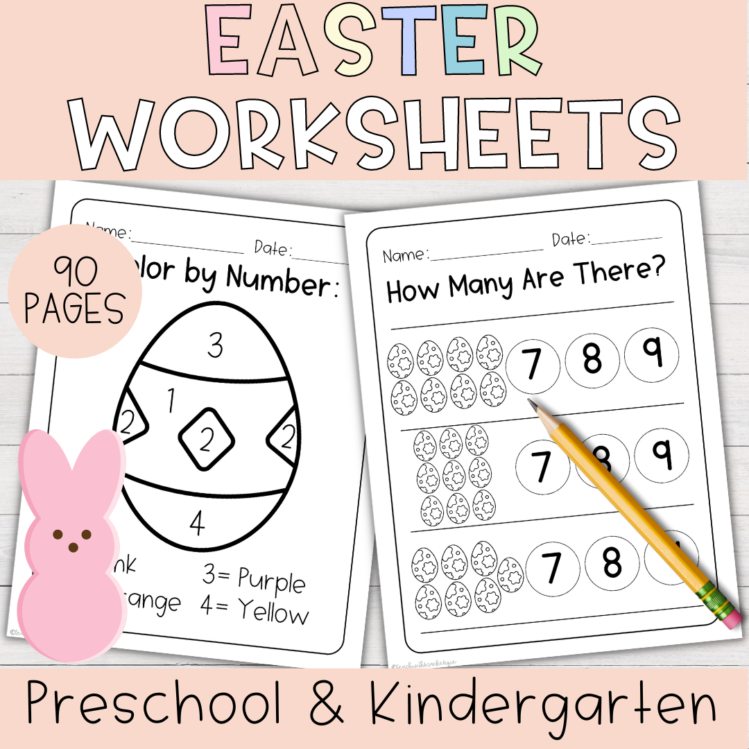 Easter No Prep Worksheets For Preschool And Kindergarten Made By Teachers