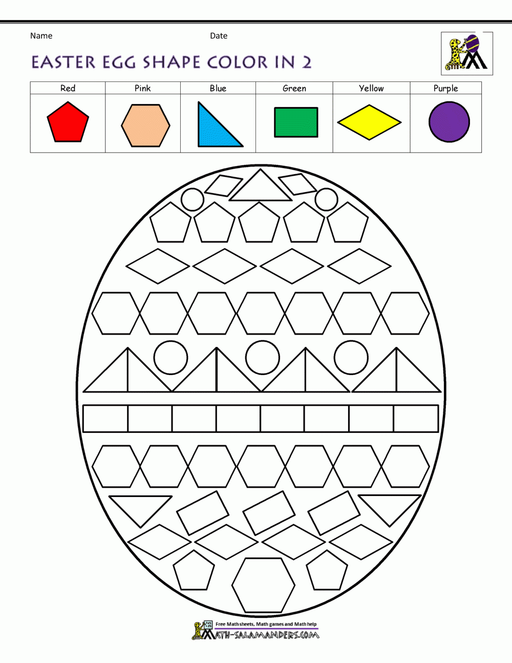 Easter Printable Worksheets For Kindergarten