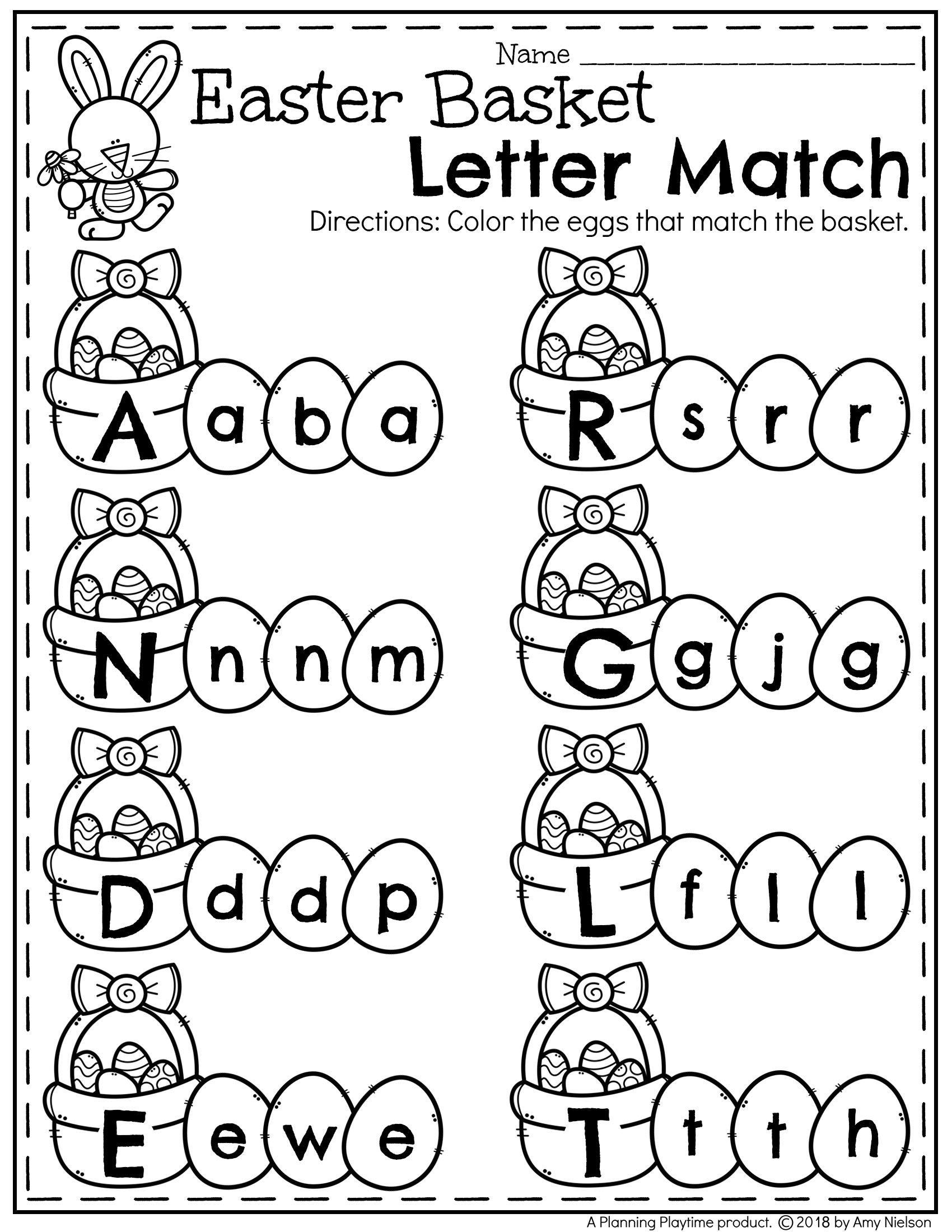 Easter Worksheets Planning Playtime