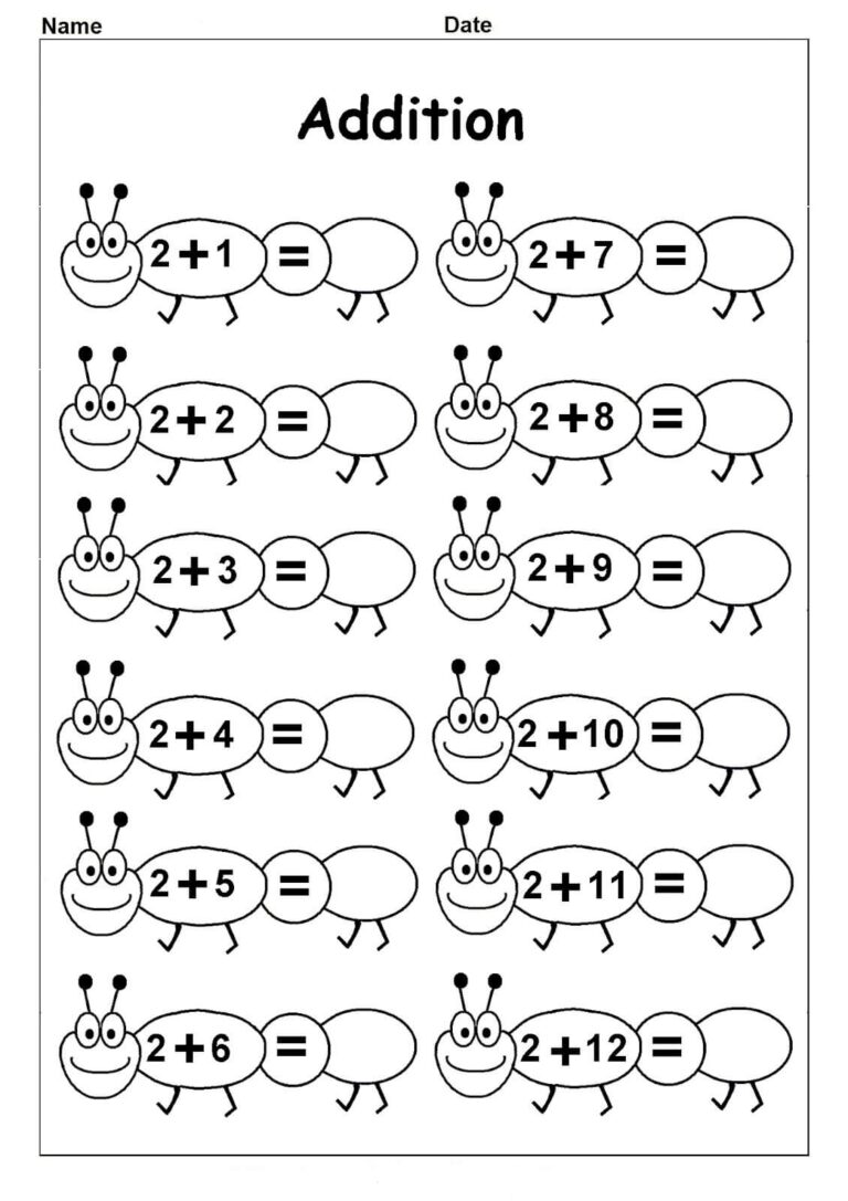 Easy Math Worksheets Kindergarten Worksheets Library