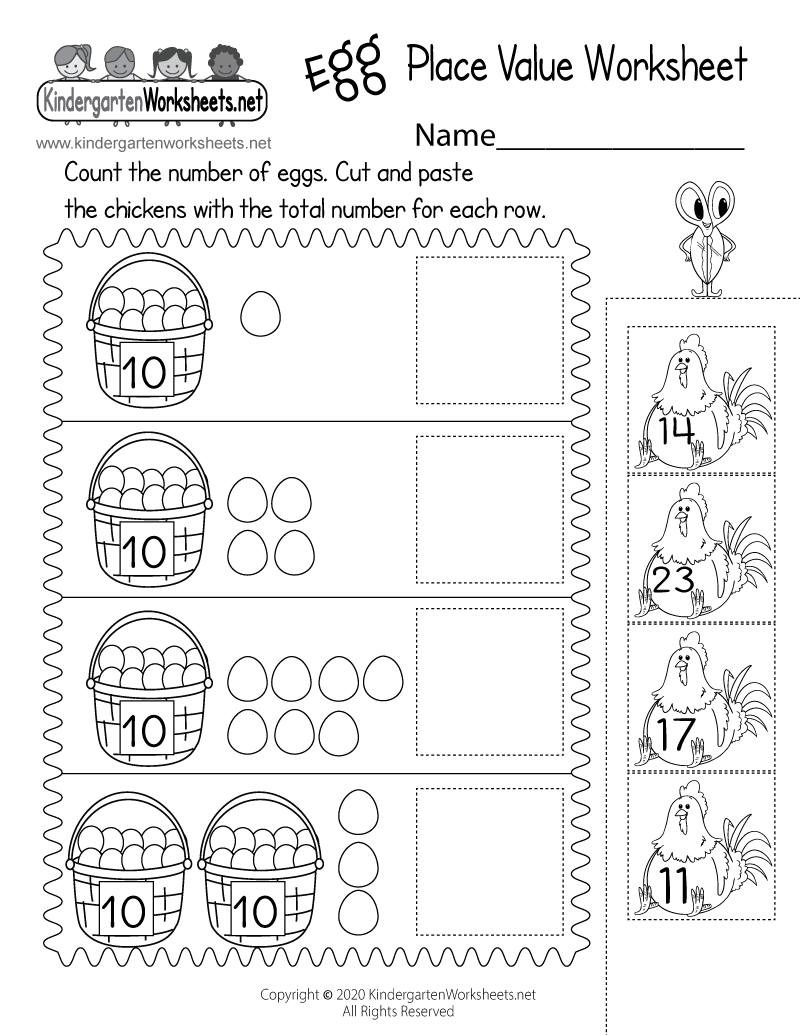 Egg Place Value Worksheet Free Printable Digital U0026 PDF