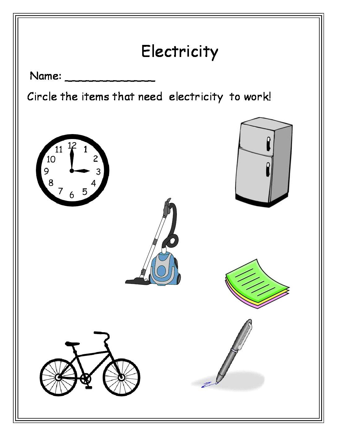 Electricity Teacha Worksheets Library