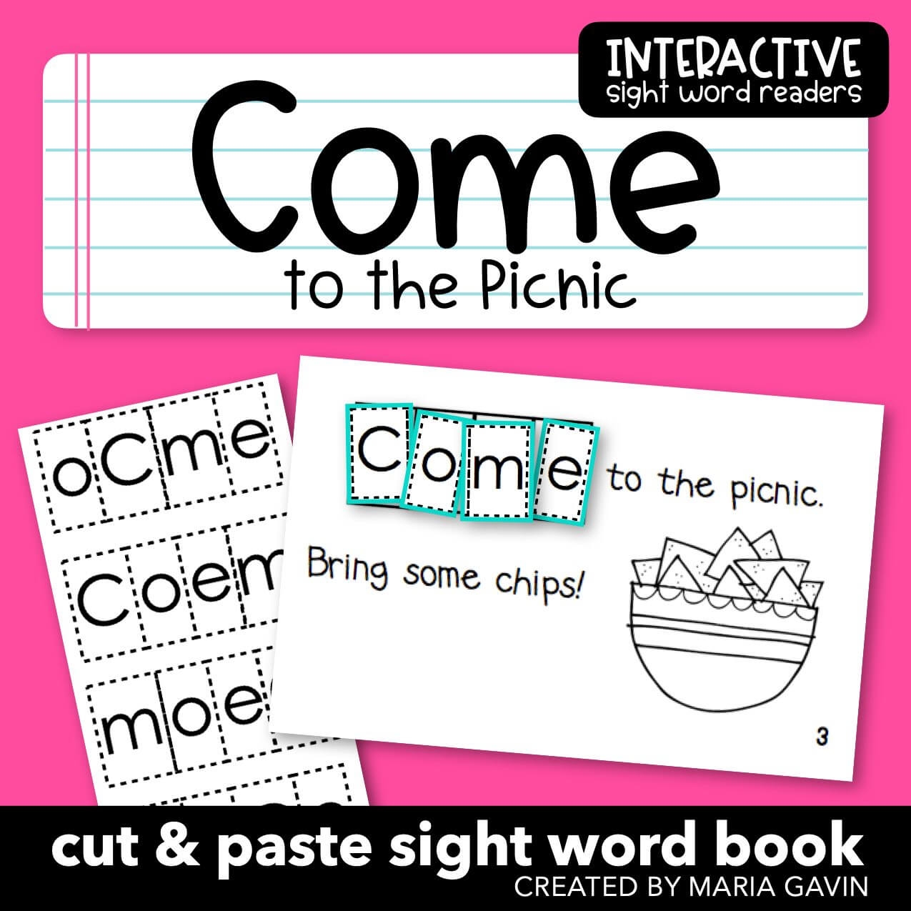 Emergent Reader For Sight Word COME 