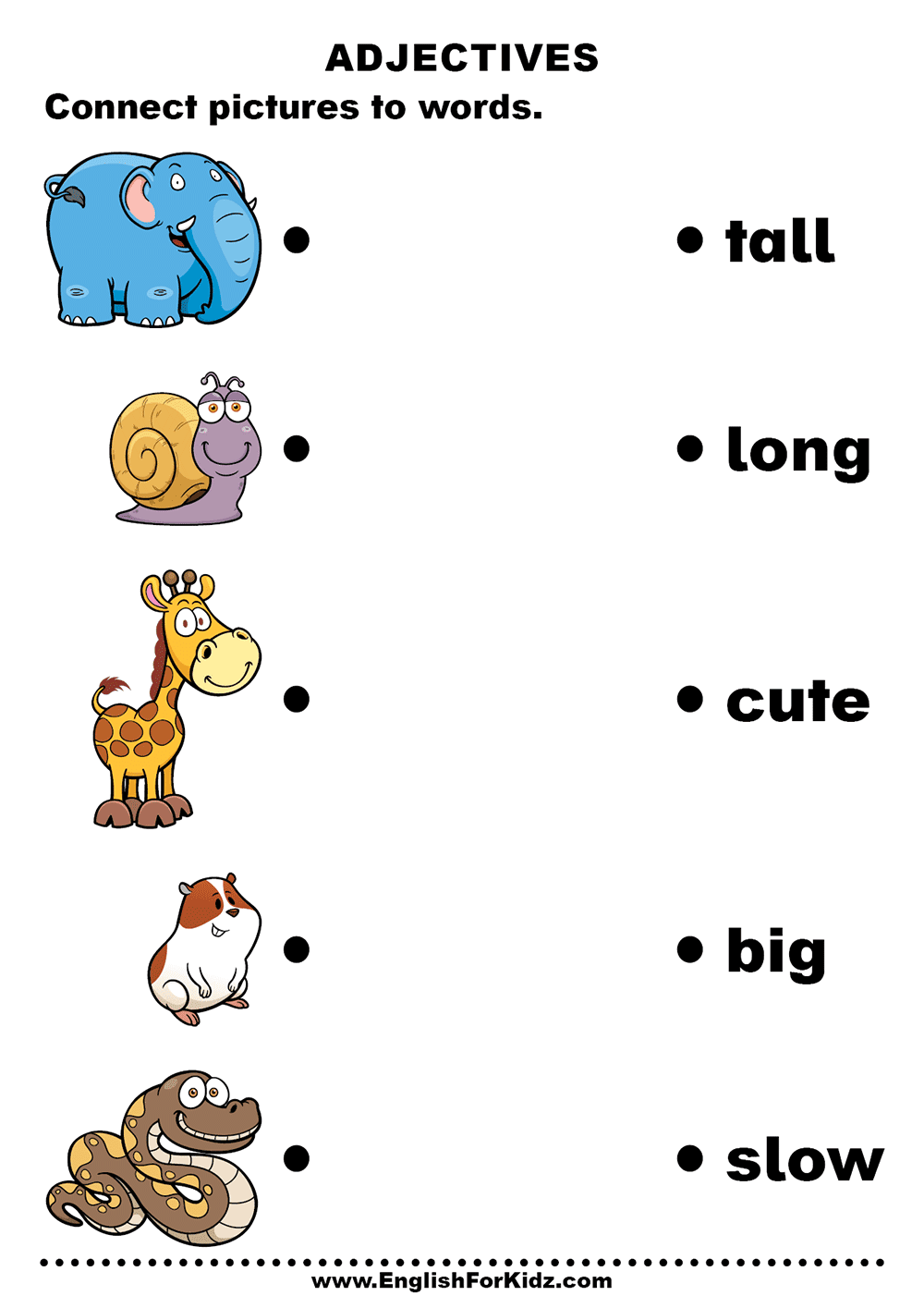 Describing Words Worksheets For Kindergarten Pdf