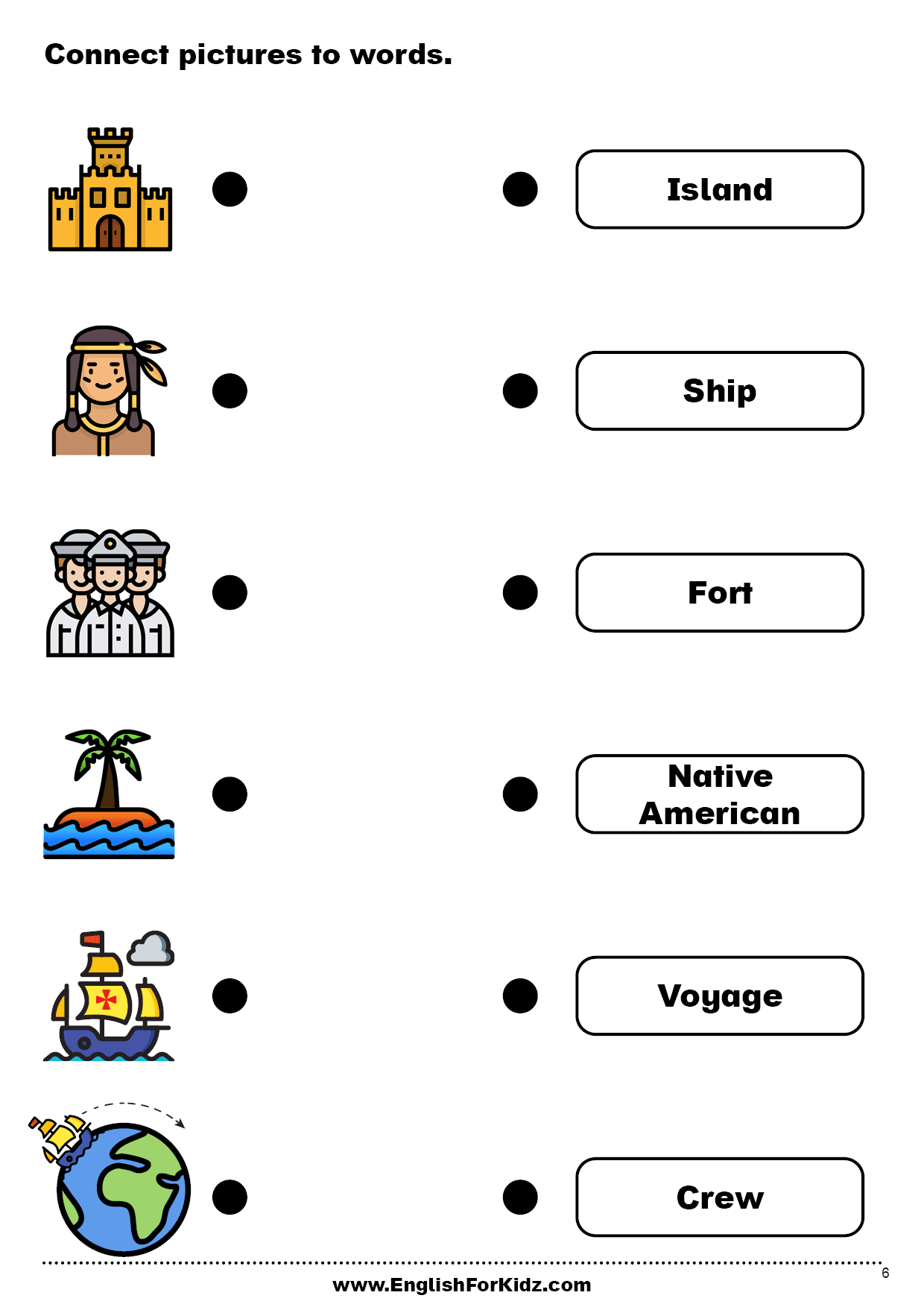 English For Kids Step By Step Columbus Day Worksheets And Reading Comprehension