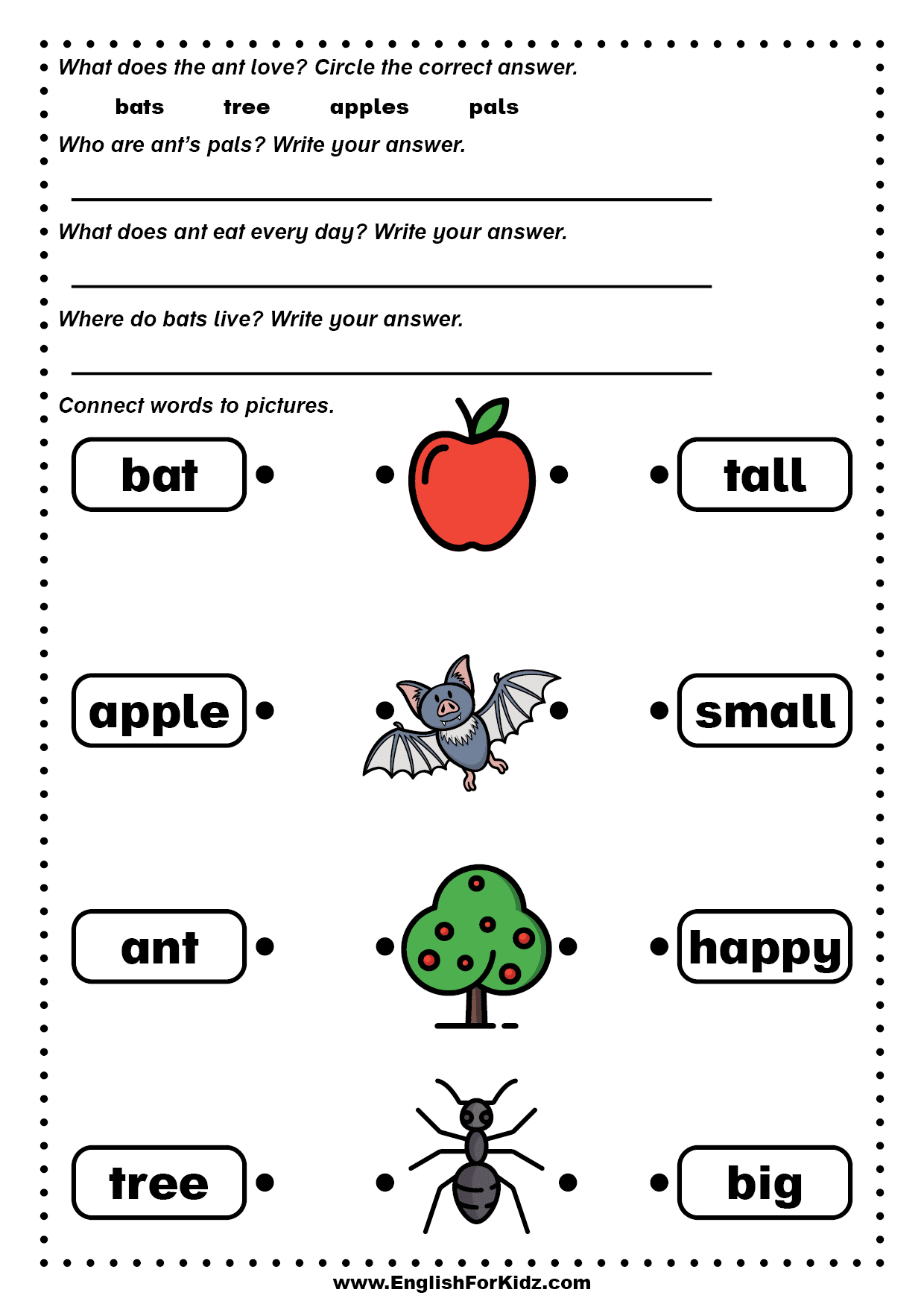 Free Worksheets For Kindergarten Reading Free Worksheets For Kindergarten Reading