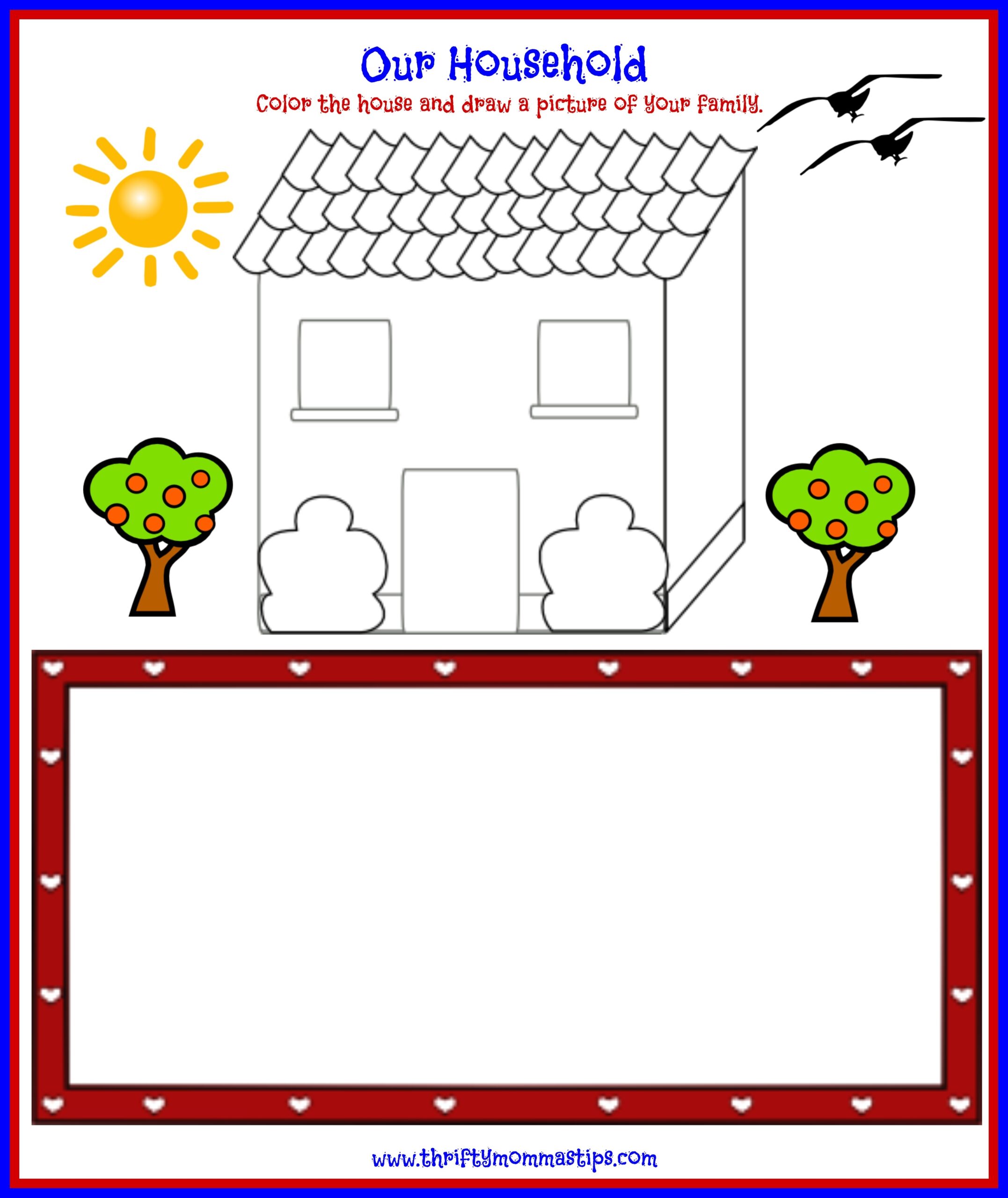 Printable Family Worksheets For Kindergarten Printable Family Worksheets For Kindergarten