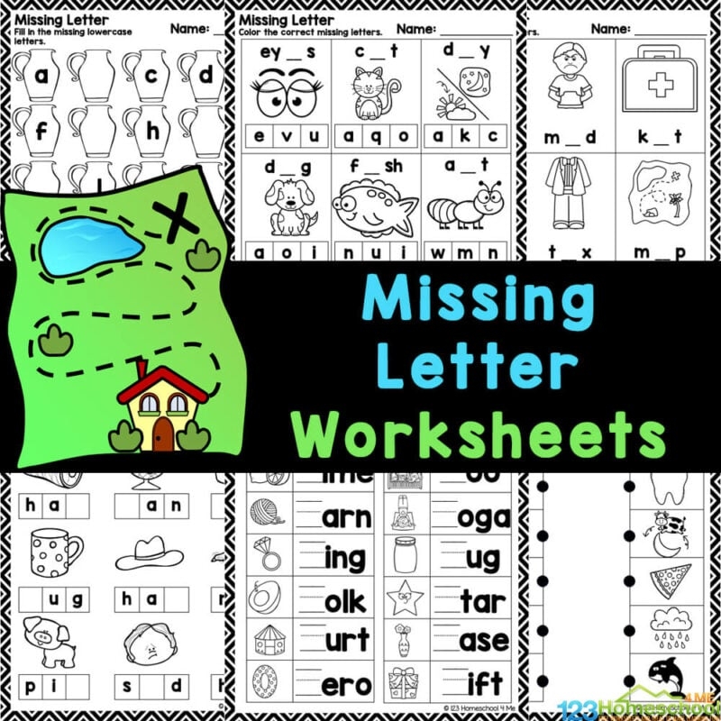 Fill In The Missing Alphabet Letter Worksheets For Kindergarten
