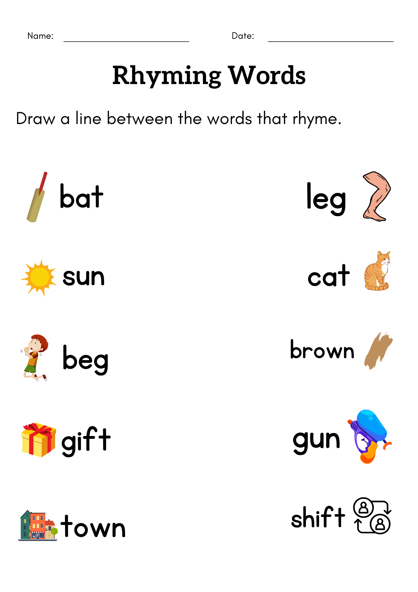 Find The Rhyming Words Worksheet For Kindergarten Match The Rhyming Words Made By Teachers Find The Rhyming Words Worksheet For Kindergarten Match The Rhyming Words Made By Teachers