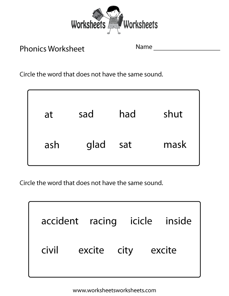 Phonics Kindergarten Worksheets Pdf Free Download