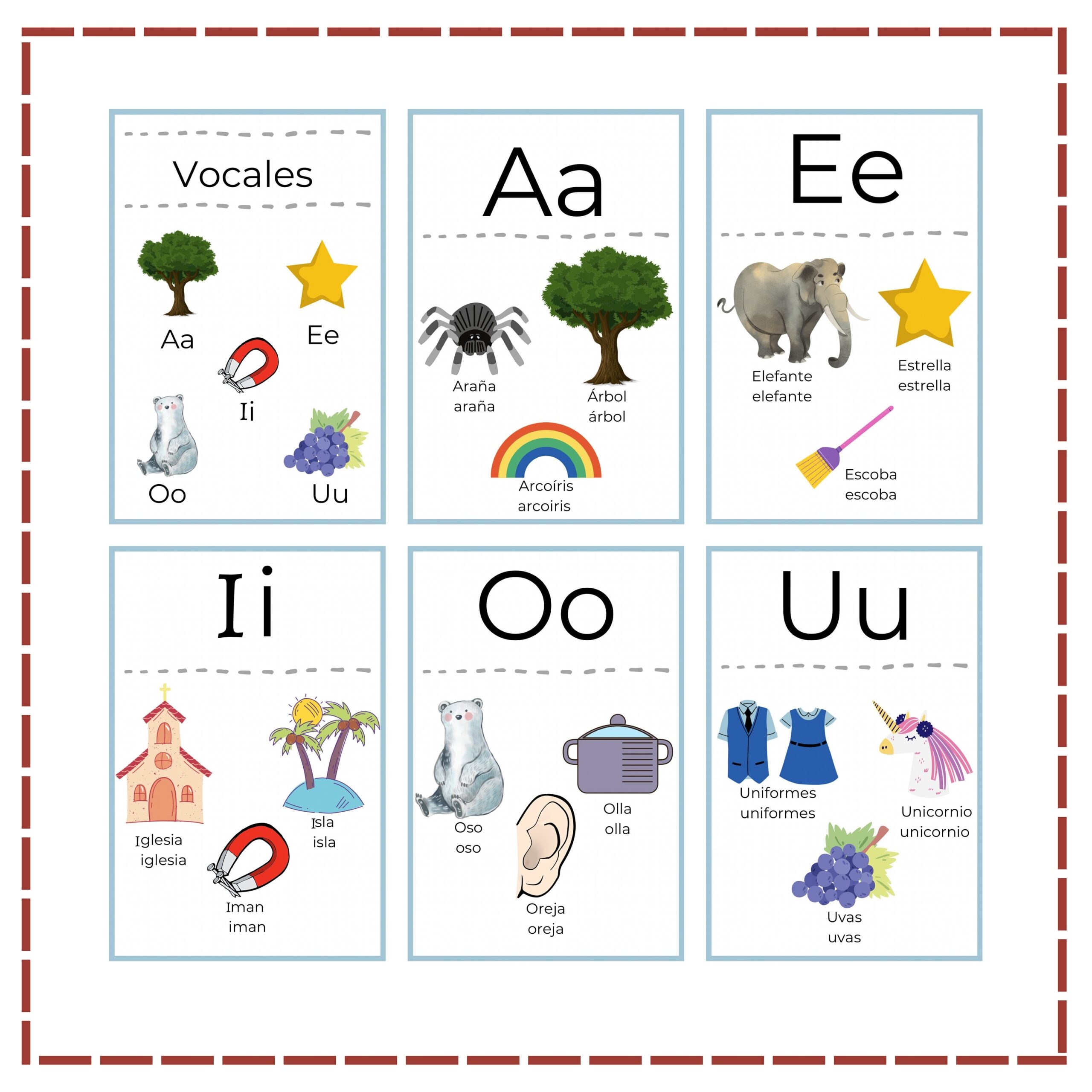Flashcards Of Vowels In Spanish vowels Worksheets Spanish 