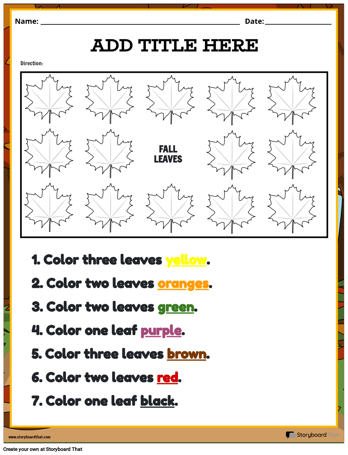 Free Following Directions Worksheets For Kindergarten