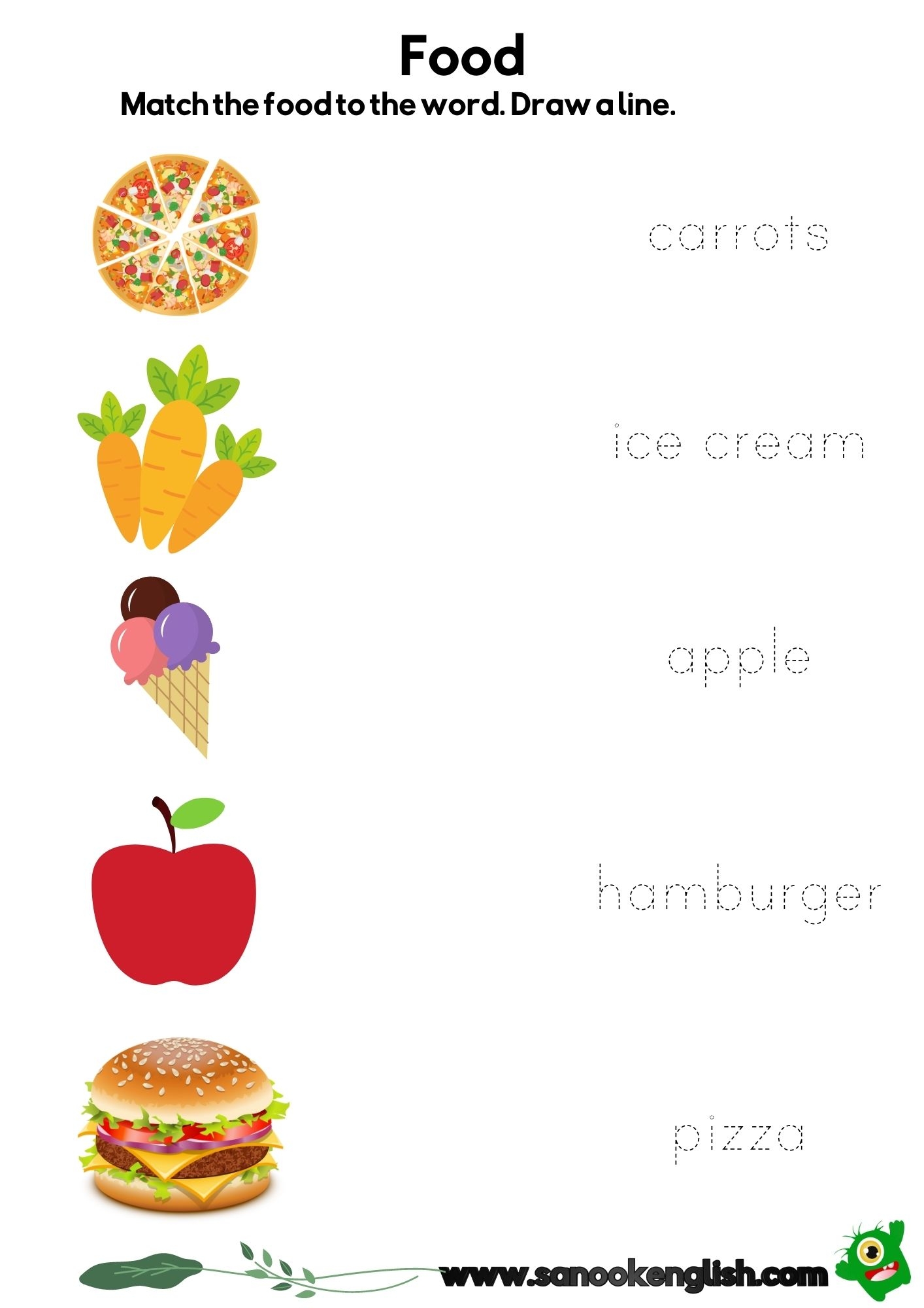 Food Printables 4 Fun PDF Worksheets Free To Download