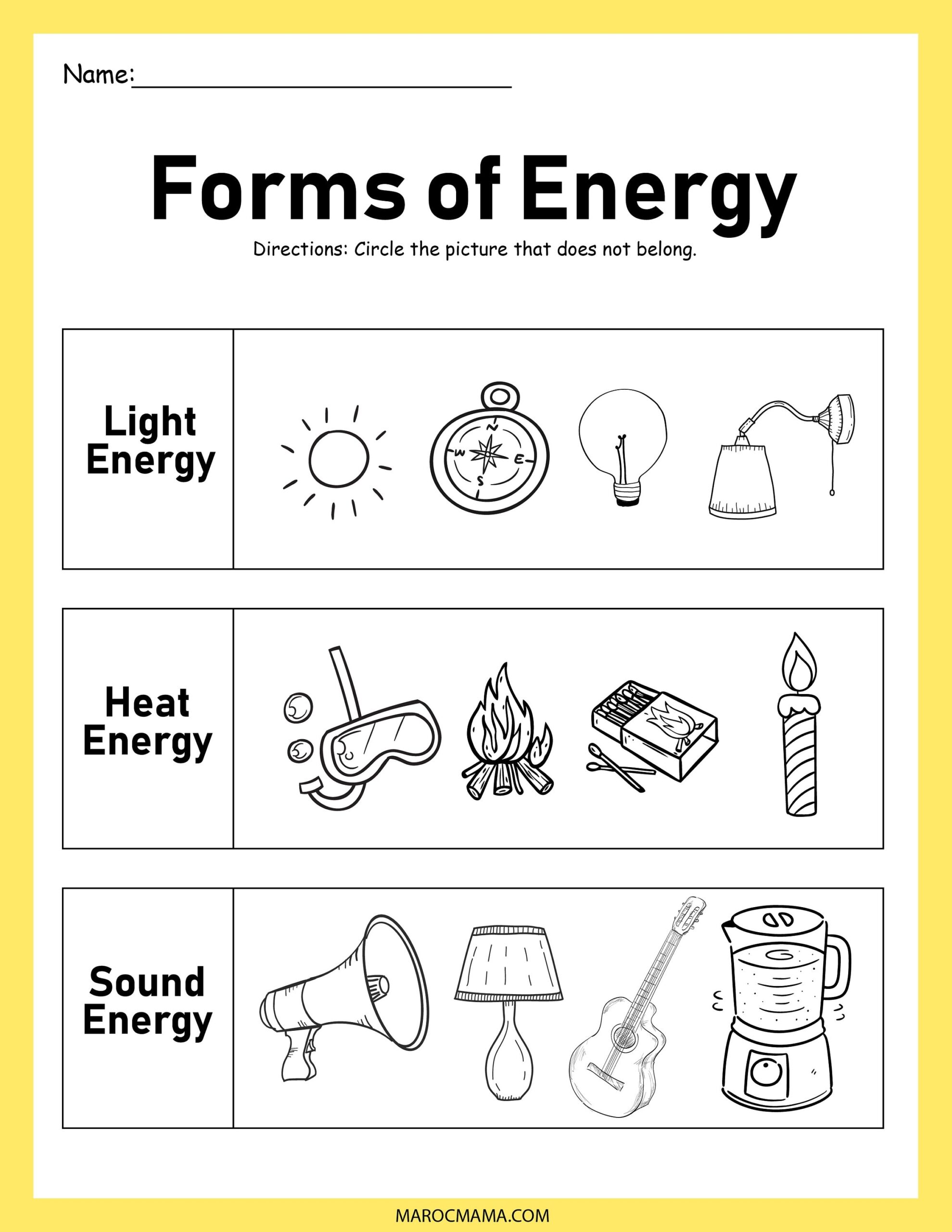 Forms Of Energy Light Energy Heat Energy Sound Energy Digital Worksheets Library Forms Of Energy Light Energy Heat Energy Sound Energy Digital Worksheets Library