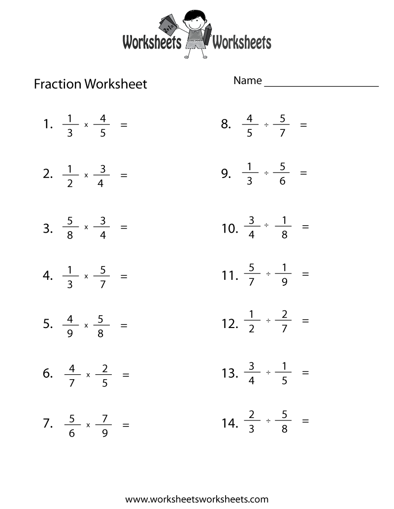 Kindergarten Math Worksheets Fractions