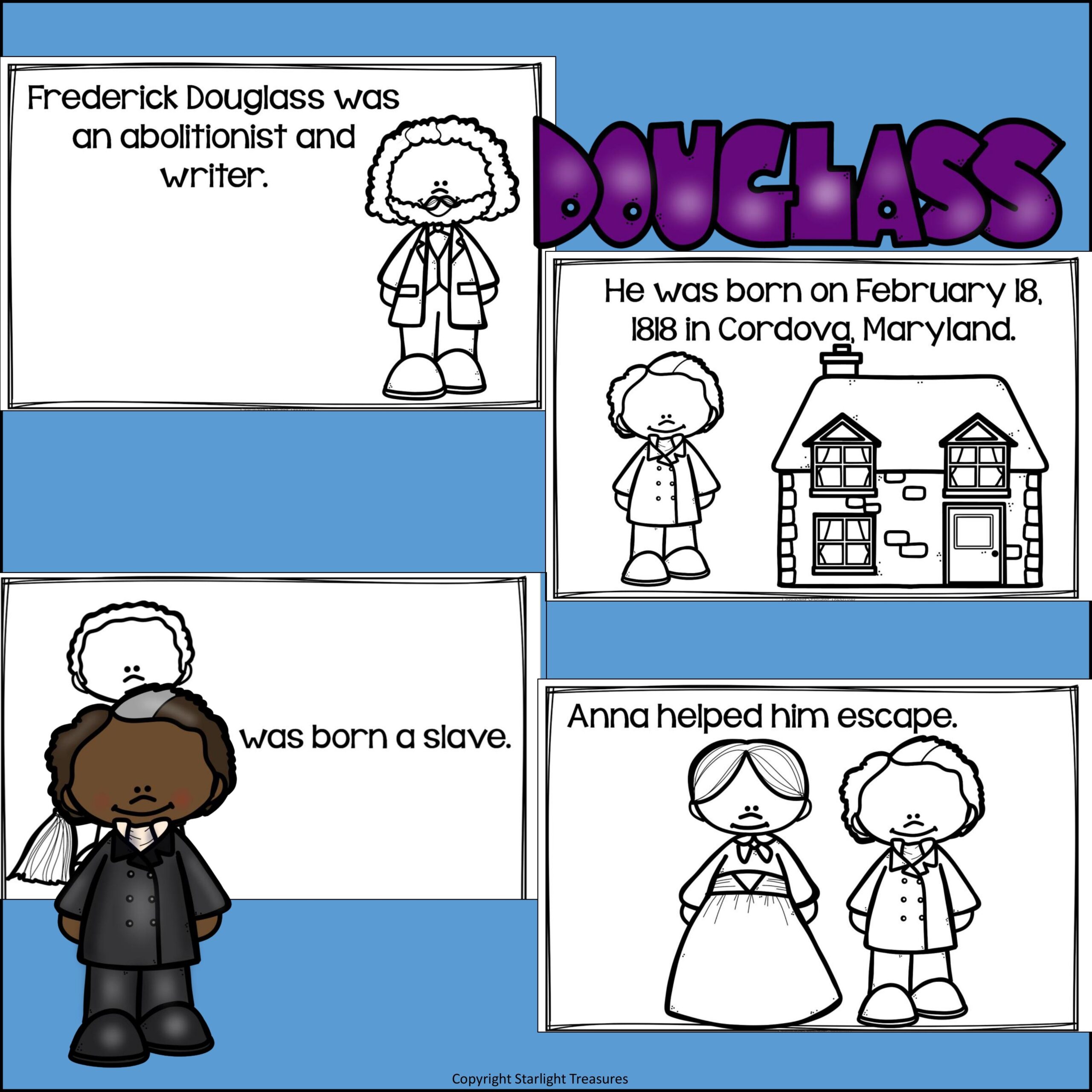 Free Kindergarten Worksheets Of Frederick Douglass