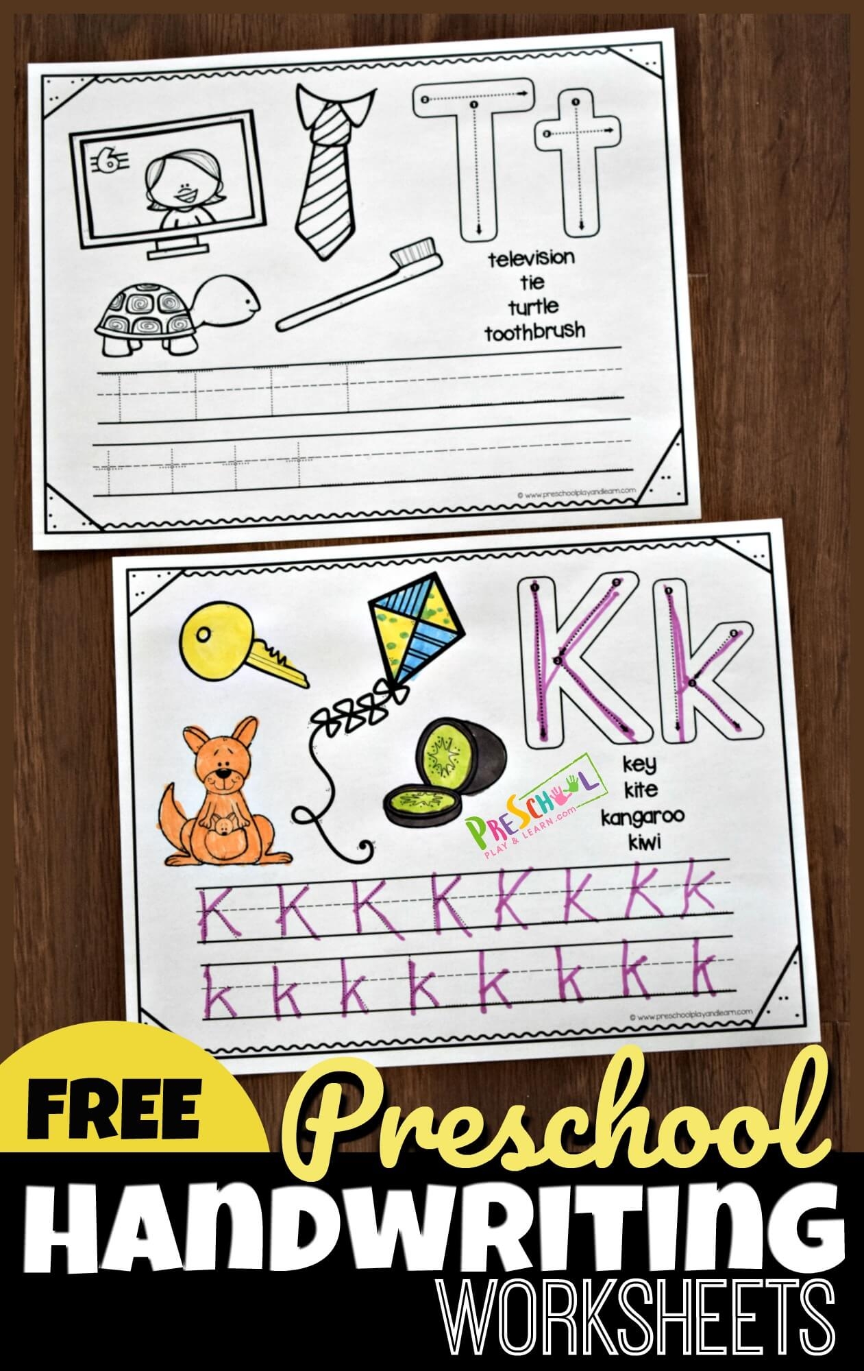 Free Printable Handwriting Worksheets For Kindergarten Free Printable Handwriting Worksheets For Kindergarten