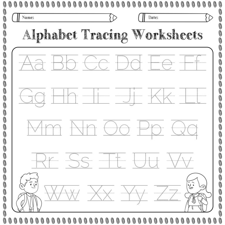 Free Alphabet Worksheets Printable Resources For Learning
