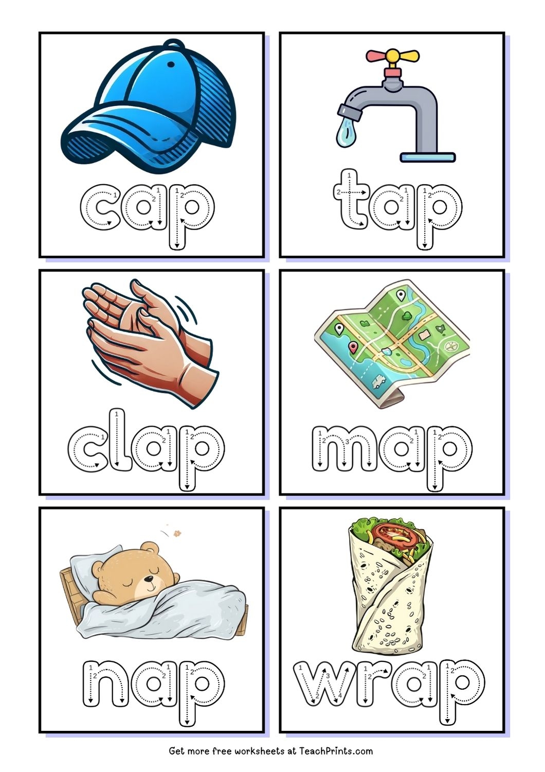 Free Ap Word Family Worksheets Teach Prints Free Ap Word Family Worksheets Teach Prints