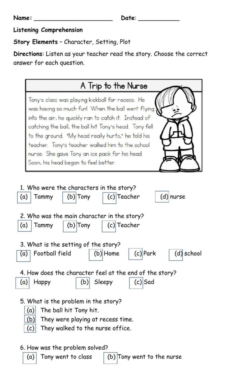 Free Auditory Comprehension Worksheet Download Free Auditory Comprehension Worksheet Png Images Free Worksheets On Clipart Library