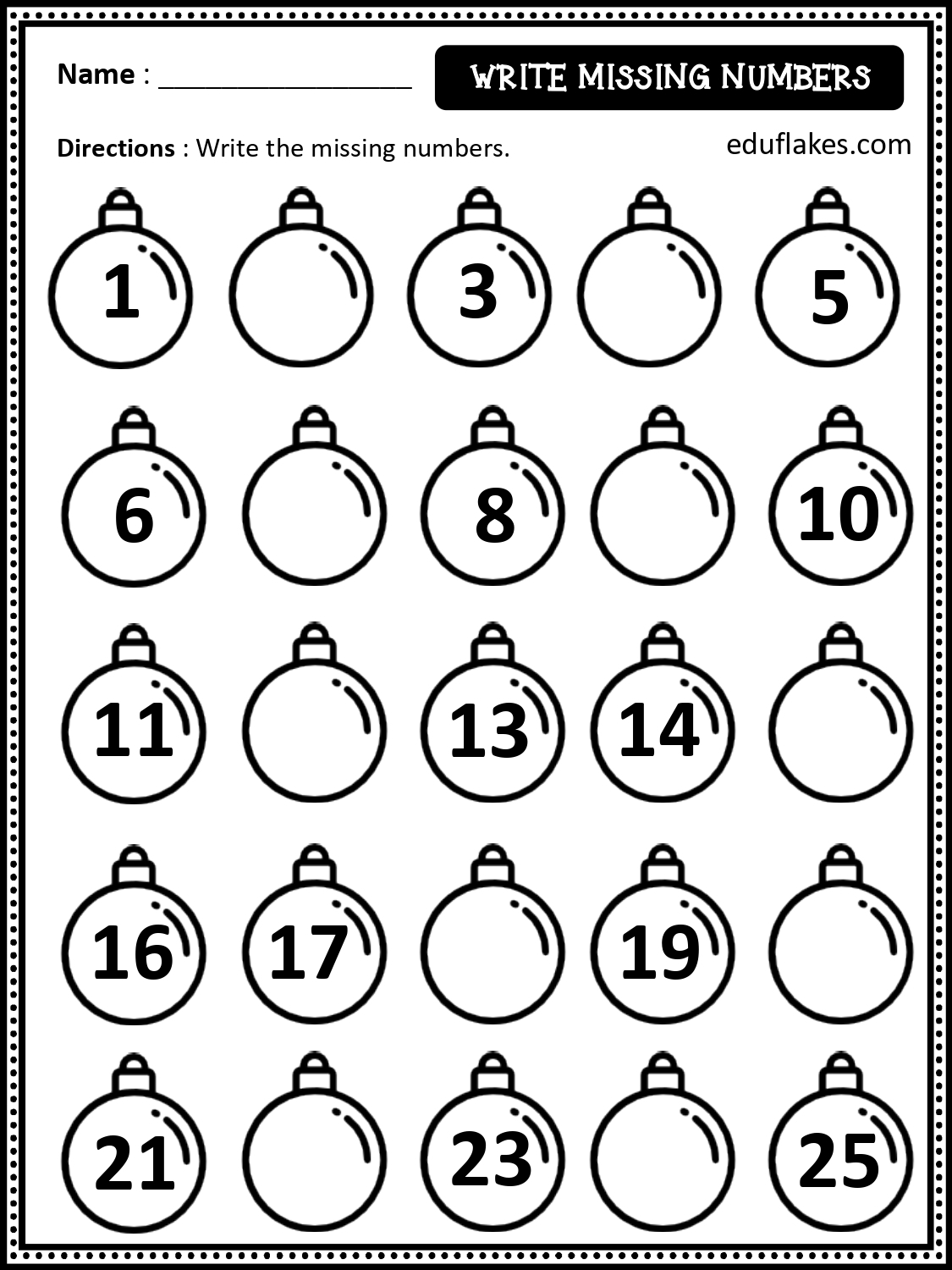 Kindergarten Christmas Math Worksheets Themes