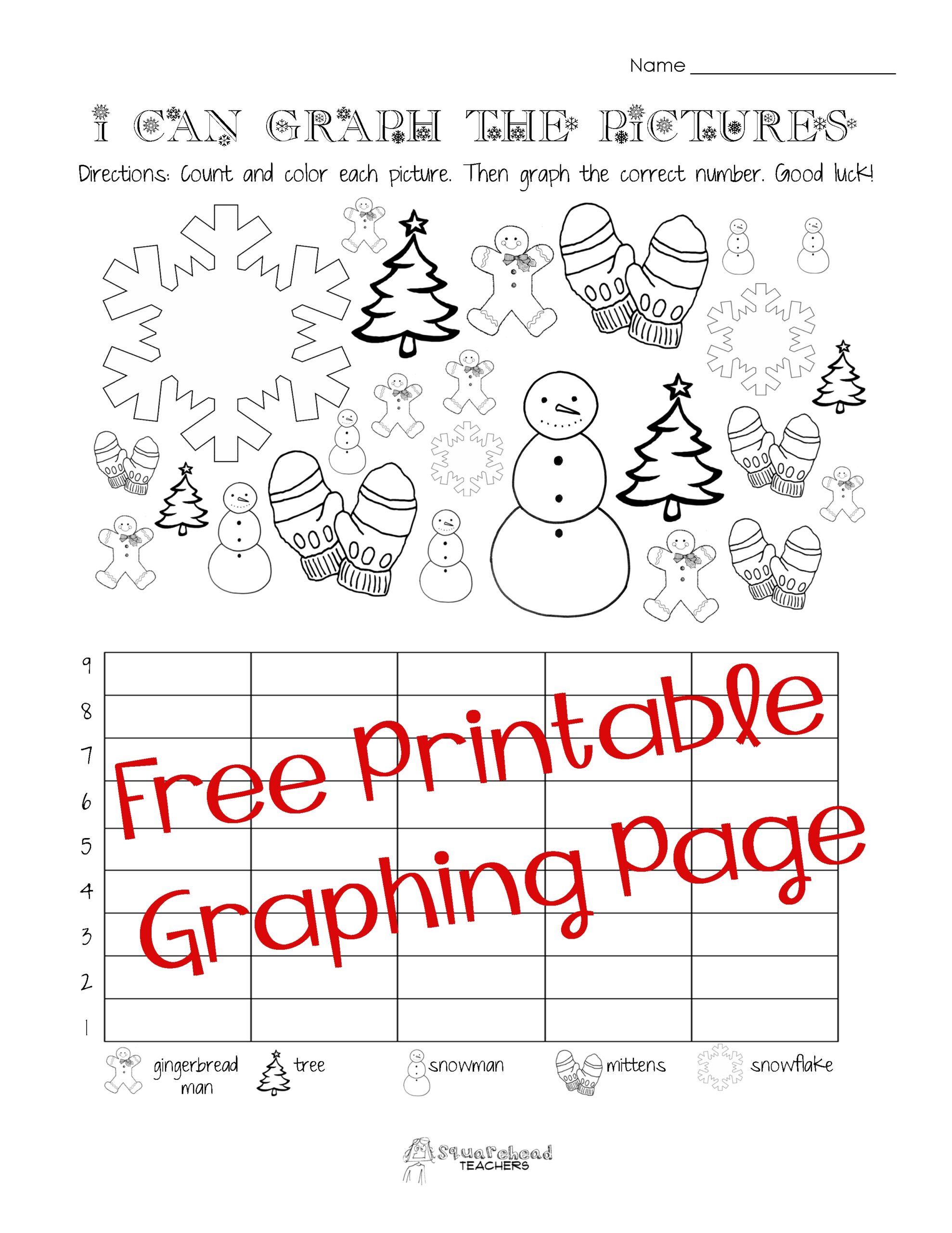 Free Kindergarten Graphing Worksheets