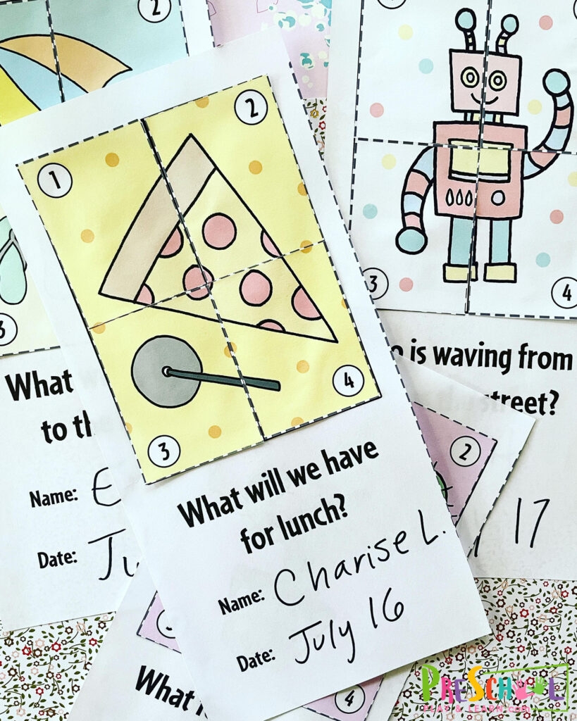 Cut And Paste Kindergarten Worksheets Free