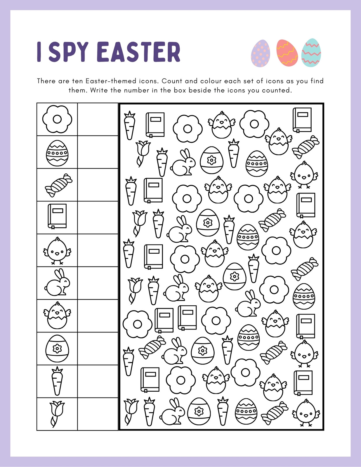Free Custom Printable Easter Worksheet Templates Canva Free Custom Printable Easter Worksheet Templates Canva