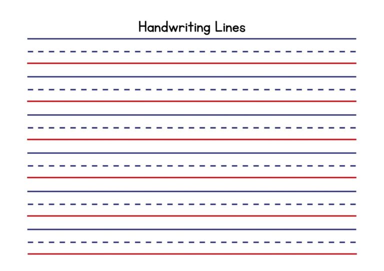 Free Custom Printable Handwriting Worksheet Templates Canva